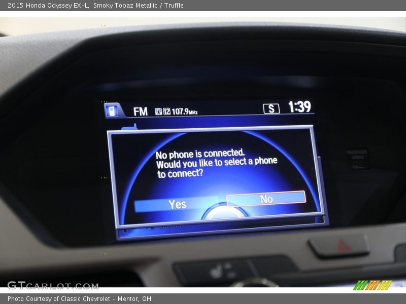 Smoky Topaz Metallic / Truffle 2015 Honda Odyssey EX-L