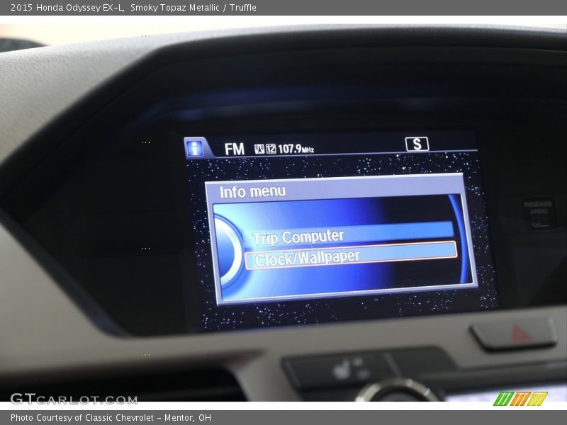 Smoky Topaz Metallic / Truffle 2015 Honda Odyssey EX-L