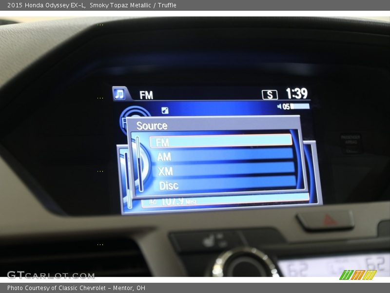 Smoky Topaz Metallic / Truffle 2015 Honda Odyssey EX-L