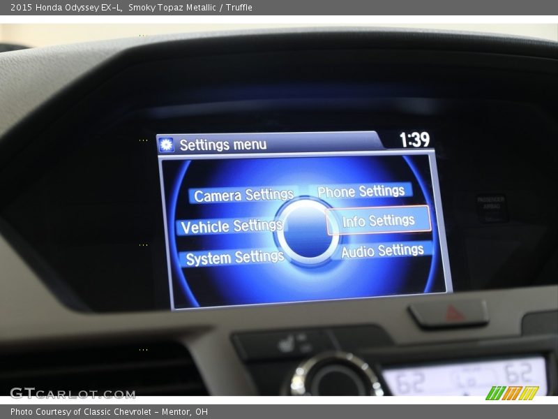 Smoky Topaz Metallic / Truffle 2015 Honda Odyssey EX-L