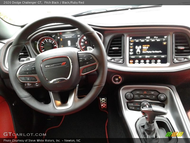 Pitch Black / Black/Ruby Red 2020 Dodge Challenger GT