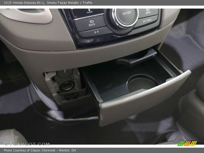 Smoky Topaz Metallic / Truffle 2015 Honda Odyssey EX-L