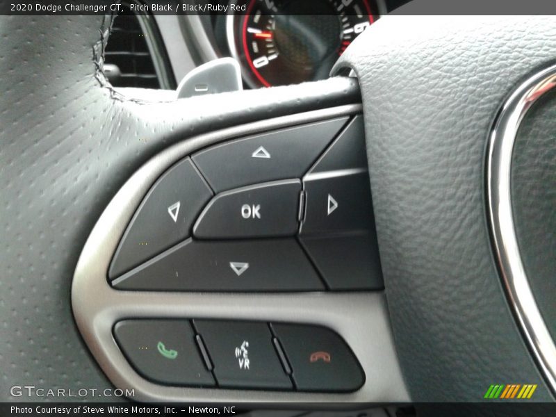 Pitch Black / Black/Ruby Red 2020 Dodge Challenger GT