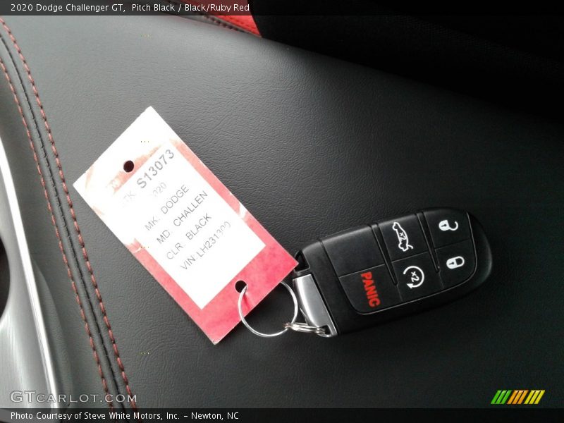 Pitch Black / Black/Ruby Red 2020 Dodge Challenger GT