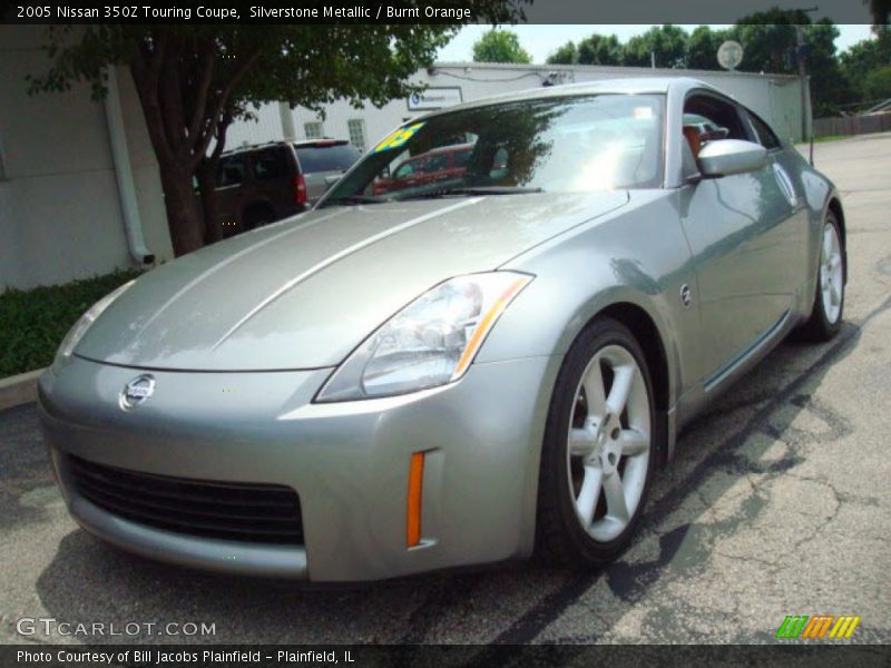 Silverstone Metallic / Burnt Orange 2005 Nissan 350Z Touring Coupe