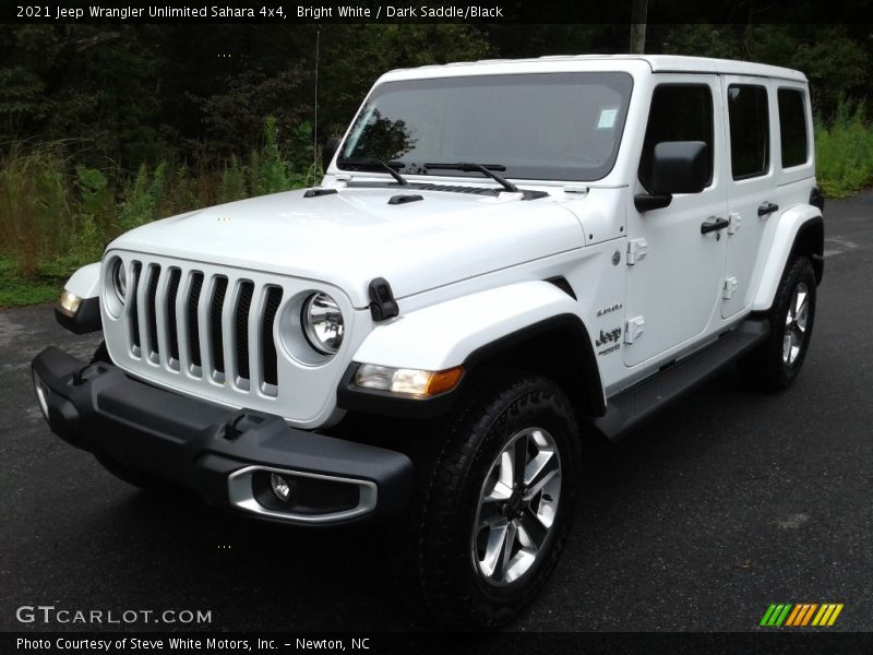 Bright White / Dark Saddle/Black 2021 Jeep Wrangler Unlimited Sahara 4x4