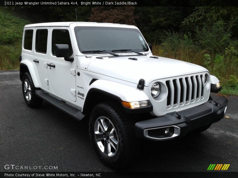 Bright White / Dark Saddle/Black 2021 Jeep Wrangler Unlimited Sahara 4x4