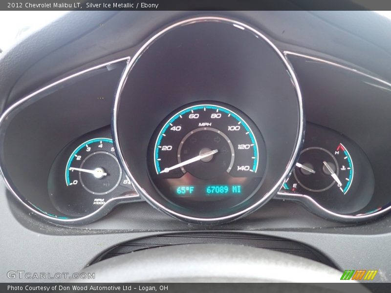 Silver Ice Metallic / Ebony 2012 Chevrolet Malibu LT