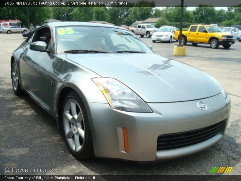 Silverstone Metallic / Burnt Orange 2005 Nissan 350Z Touring Coupe