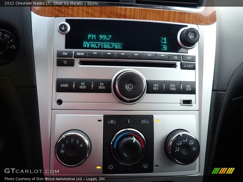 Silver Ice Metallic / Ebony 2012 Chevrolet Malibu LT