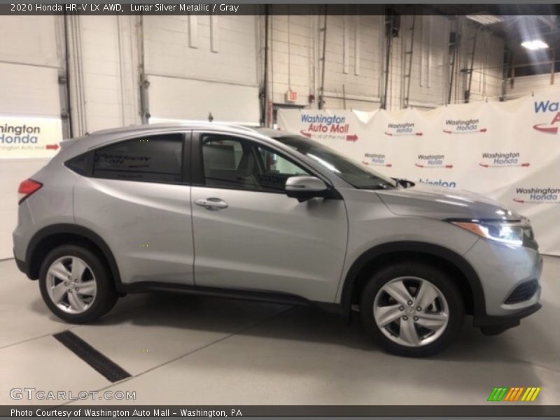Lunar Silver Metallic / Gray 2020 Honda HR-V LX AWD