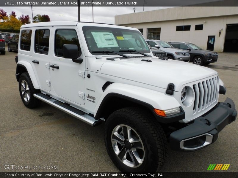 Bright White / Dark Saddle/Black 2021 Jeep Wrangler Unlimited Sahara 4x4