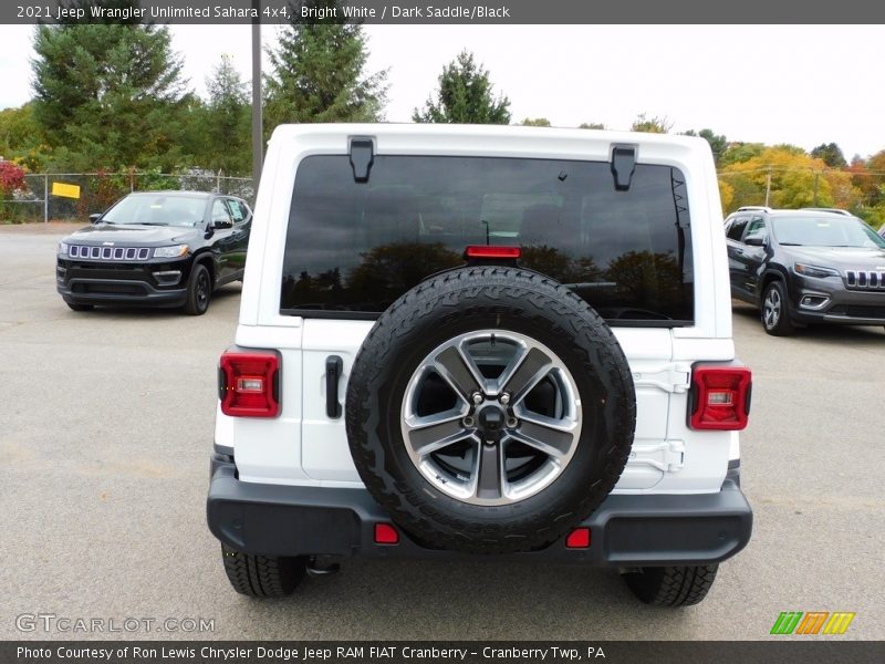 Bright White / Dark Saddle/Black 2021 Jeep Wrangler Unlimited Sahara 4x4