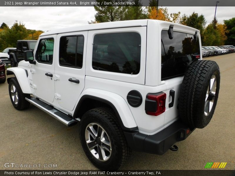 Bright White / Dark Saddle/Black 2021 Jeep Wrangler Unlimited Sahara 4x4