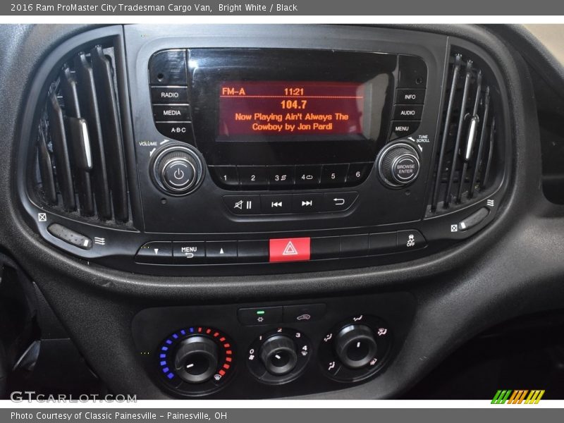 Bright White / Black 2016 Ram ProMaster City Tradesman Cargo Van