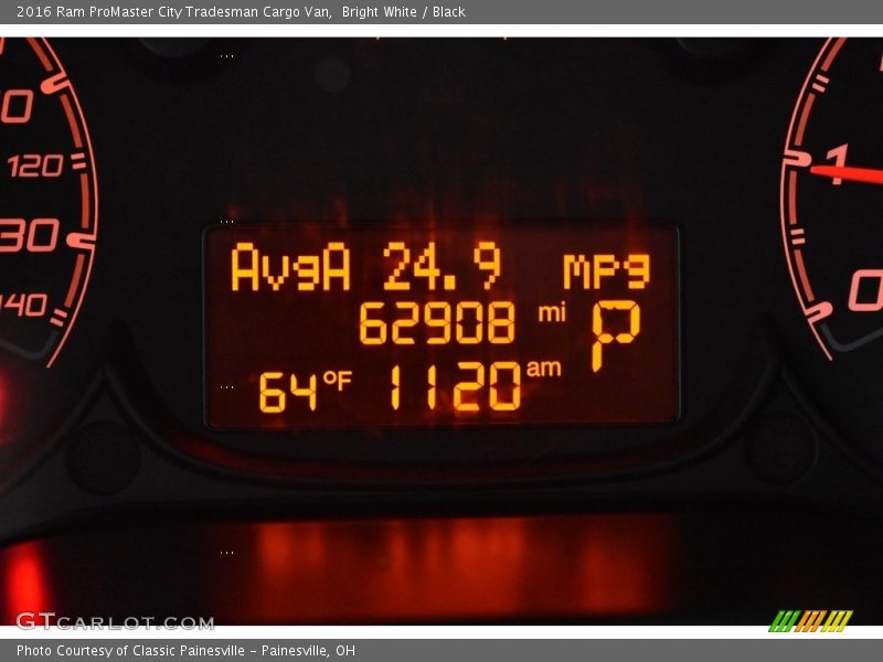 Bright White / Black 2016 Ram ProMaster City Tradesman Cargo Van