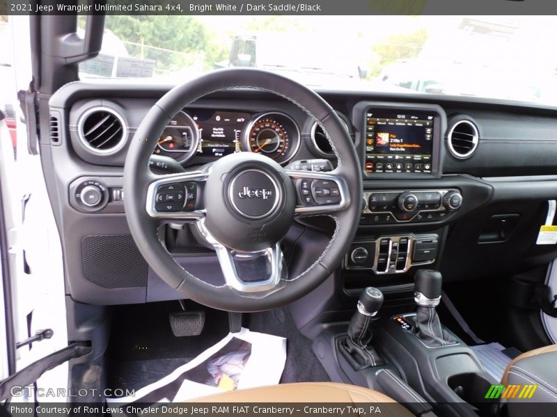 Bright White / Dark Saddle/Black 2021 Jeep Wrangler Unlimited Sahara 4x4