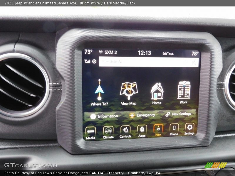 Bright White / Dark Saddle/Black 2021 Jeep Wrangler Unlimited Sahara 4x4