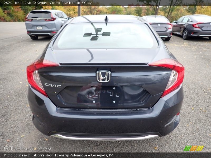 Cosmic Blue Metallic / Gray 2020 Honda Civic EX Sedan