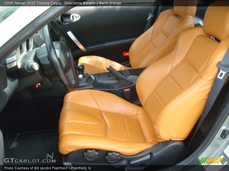 Silverstone Metallic / Burnt Orange 2005 Nissan 350Z Touring Coupe