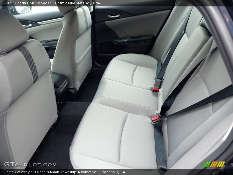 Cosmic Blue Metallic / Gray 2020 Honda Civic EX Sedan
