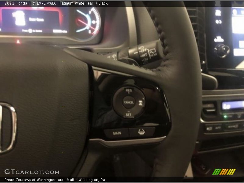 Platinum White Pearl / Black 2021 Honda Pilot EX-L AWD