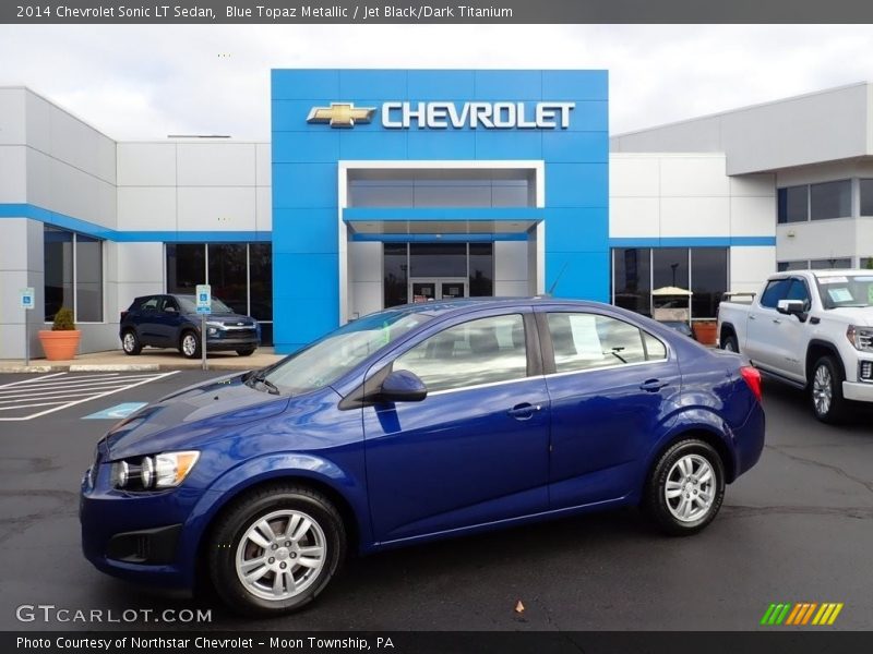 Blue Topaz Metallic / Jet Black/Dark Titanium 2014 Chevrolet Sonic LT Sedan