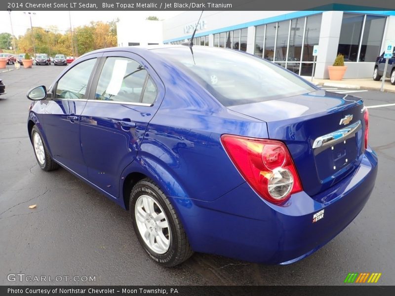 Blue Topaz Metallic / Jet Black/Dark Titanium 2014 Chevrolet Sonic LT Sedan