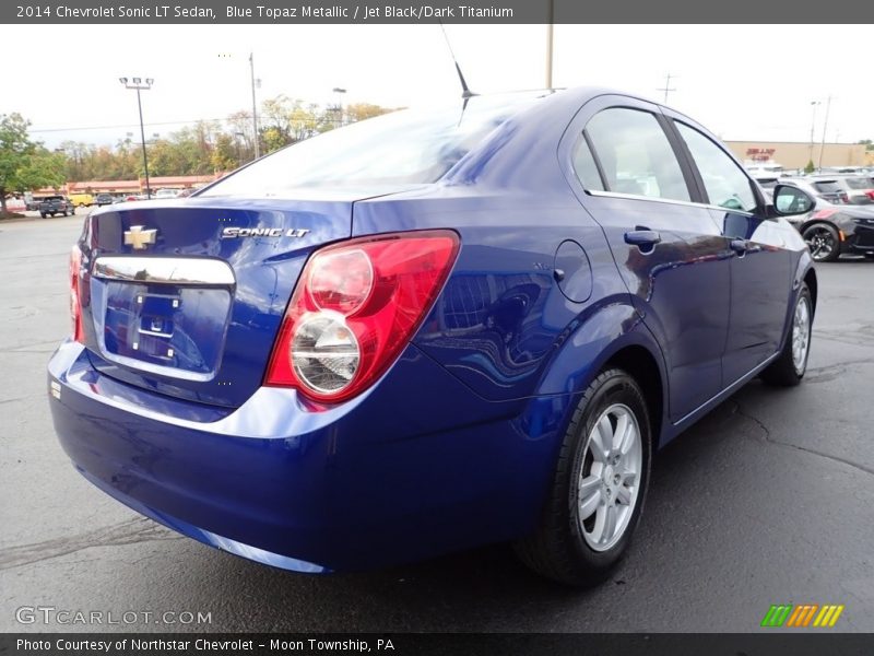 Blue Topaz Metallic / Jet Black/Dark Titanium 2014 Chevrolet Sonic LT Sedan