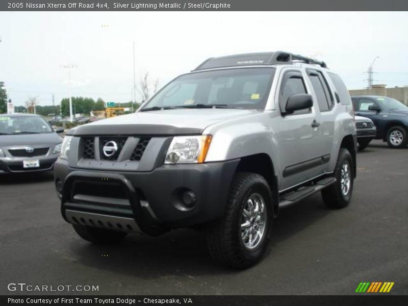 Silver Lightning Metallic / Steel/Graphite 2005 Nissan Xterra Off Road 4x4