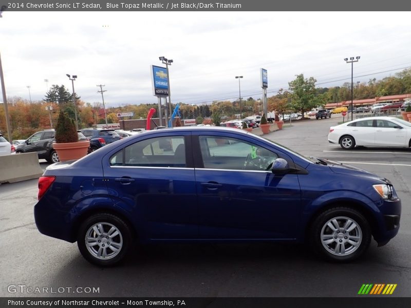 Blue Topaz Metallic / Jet Black/Dark Titanium 2014 Chevrolet Sonic LT Sedan