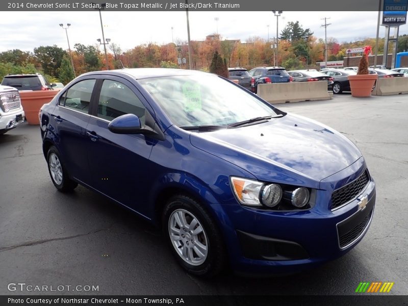 Blue Topaz Metallic / Jet Black/Dark Titanium 2014 Chevrolet Sonic LT Sedan