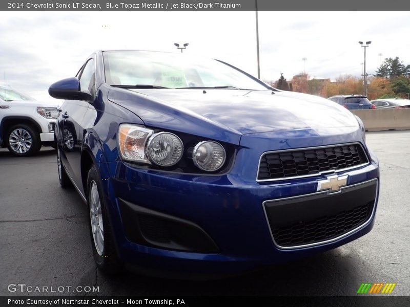 Blue Topaz Metallic / Jet Black/Dark Titanium 2014 Chevrolet Sonic LT Sedan