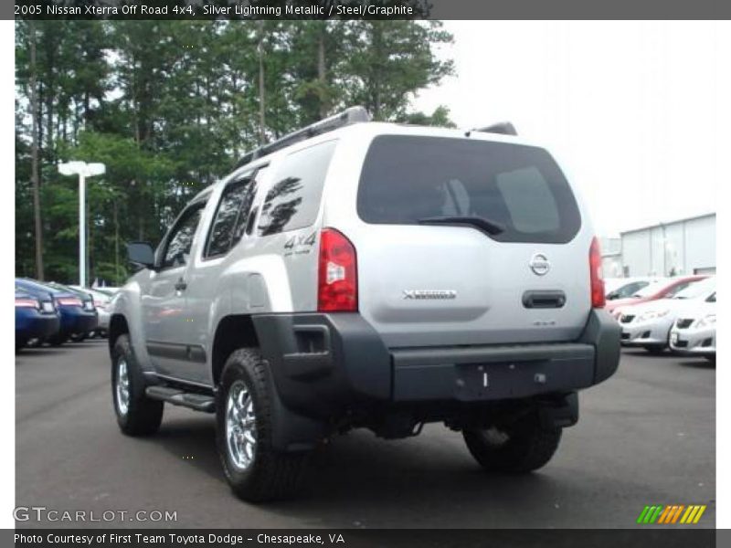 Silver Lightning Metallic / Steel/Graphite 2005 Nissan Xterra Off Road 4x4