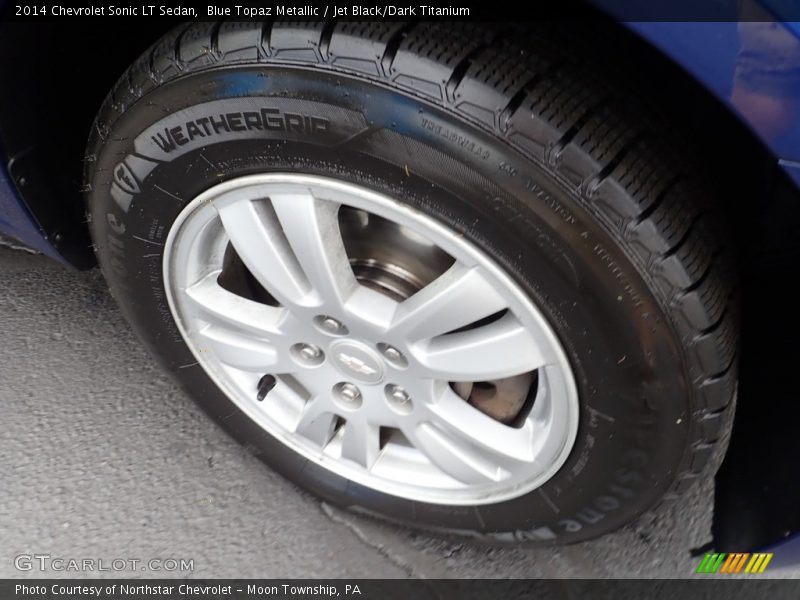 Blue Topaz Metallic / Jet Black/Dark Titanium 2014 Chevrolet Sonic LT Sedan
