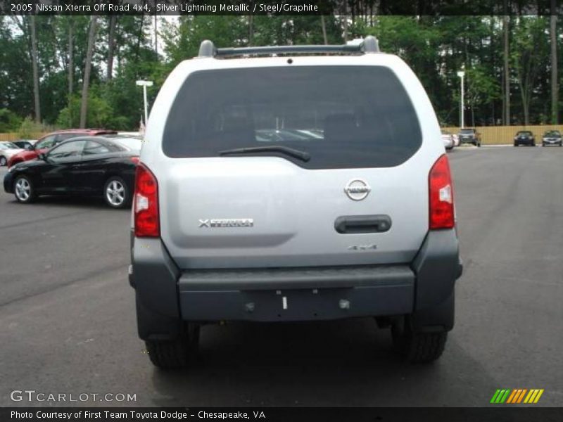 Silver Lightning Metallic / Steel/Graphite 2005 Nissan Xterra Off Road 4x4