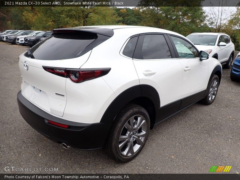 Snowflake White Pearl Mica / Black 2021 Mazda CX-30 Select AWD