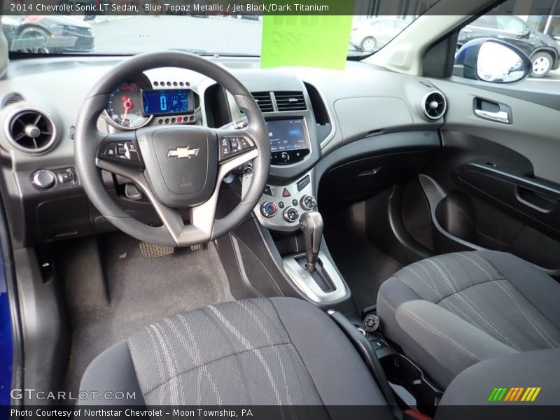 Blue Topaz Metallic / Jet Black/Dark Titanium 2014 Chevrolet Sonic LT Sedan