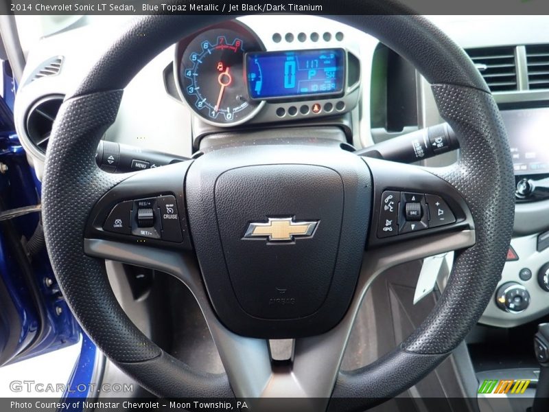 Blue Topaz Metallic / Jet Black/Dark Titanium 2014 Chevrolet Sonic LT Sedan