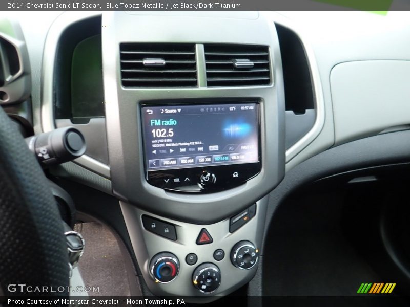 Blue Topaz Metallic / Jet Black/Dark Titanium 2014 Chevrolet Sonic LT Sedan