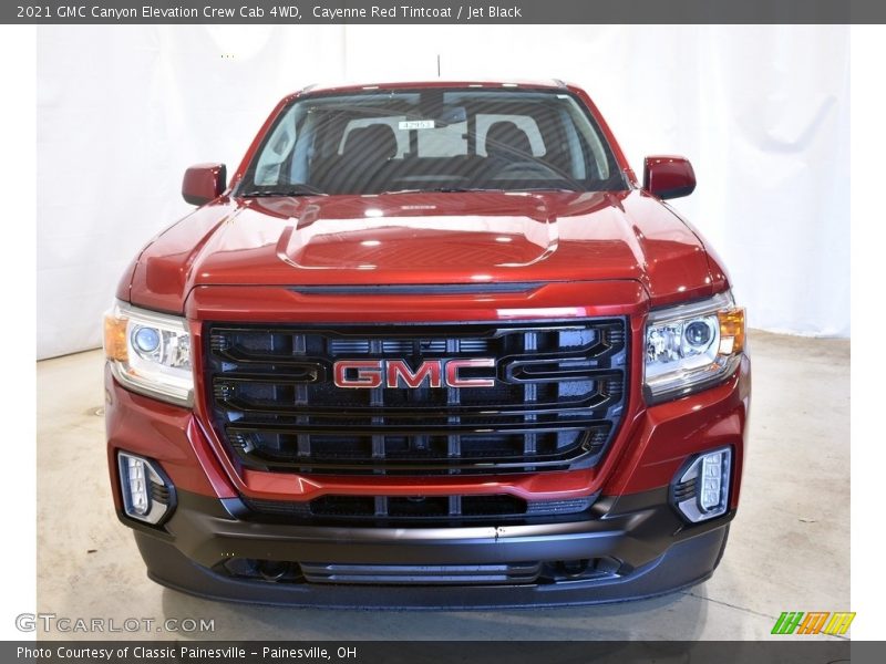 Cayenne Red Tintcoat / Jet Black 2021 GMC Canyon Elevation Crew Cab 4WD