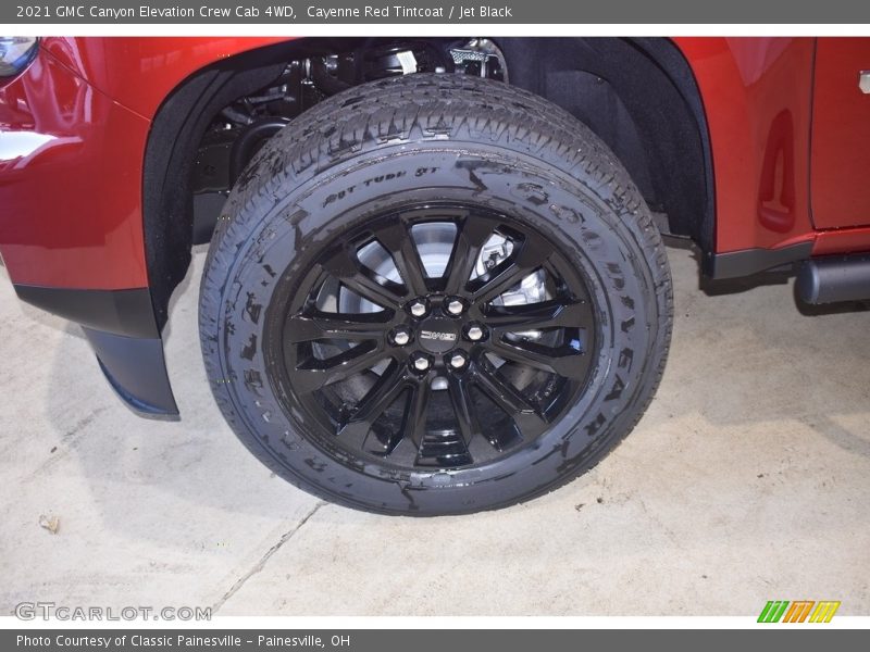 Cayenne Red Tintcoat / Jet Black 2021 GMC Canyon Elevation Crew Cab 4WD