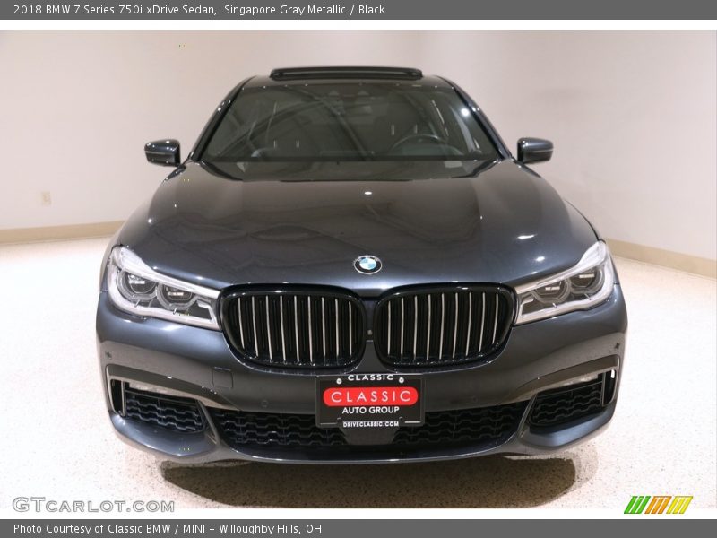 Singapore Gray Metallic / Black 2018 BMW 7 Series 750i xDrive Sedan