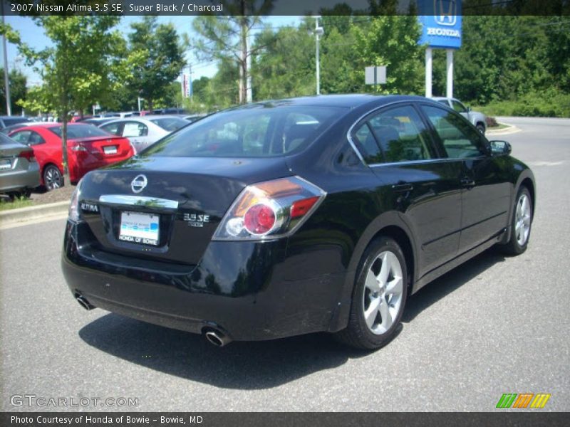 Super Black / Charcoal 2007 Nissan Altima 3.5 SE