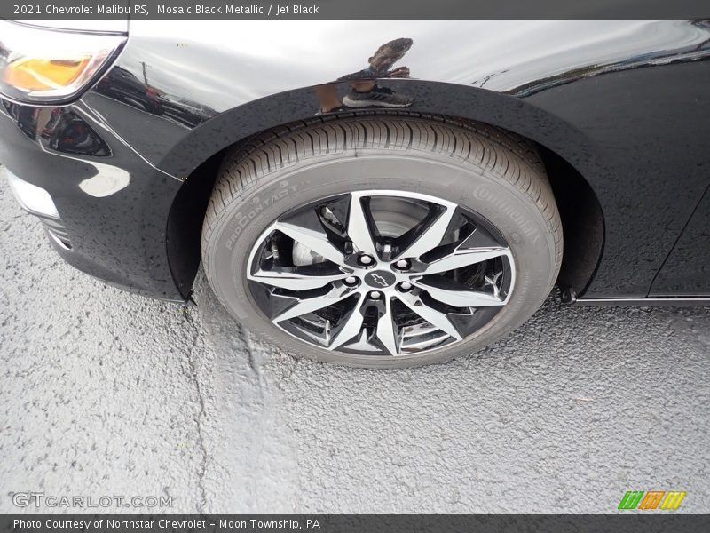 Mosaic Black Metallic / Jet Black 2021 Chevrolet Malibu RS