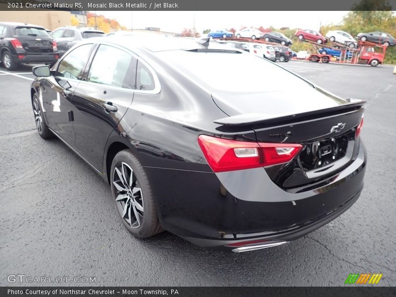 Mosaic Black Metallic / Jet Black 2021 Chevrolet Malibu RS