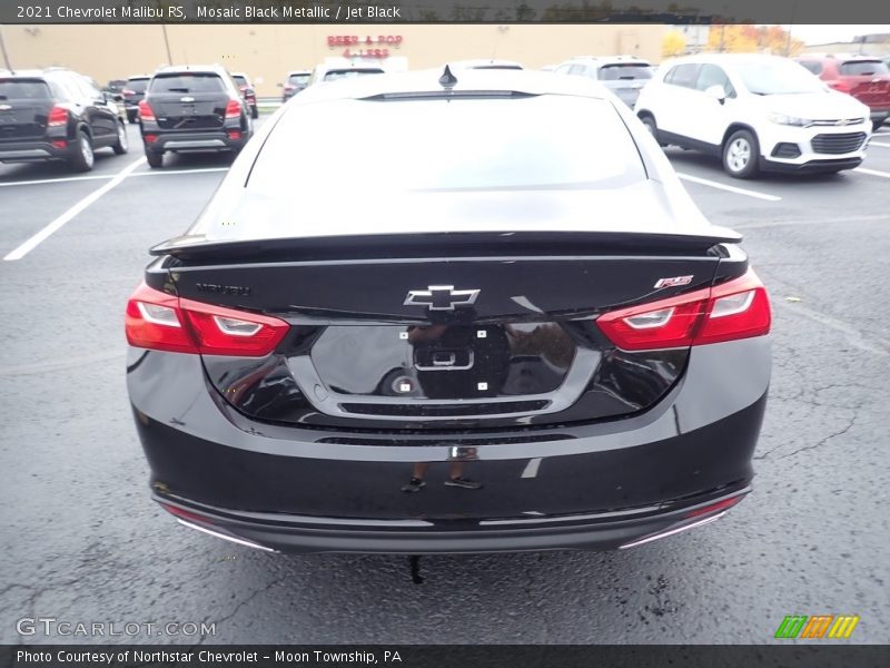 Mosaic Black Metallic / Jet Black 2021 Chevrolet Malibu RS