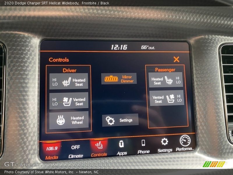 Controls of 2020 Charger SRT Hellcat Widebody