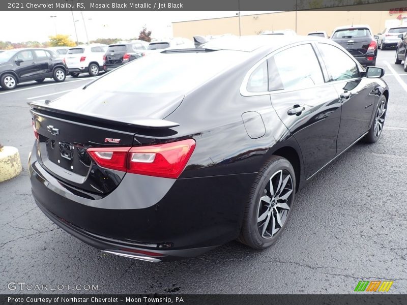 Mosaic Black Metallic / Jet Black 2021 Chevrolet Malibu RS