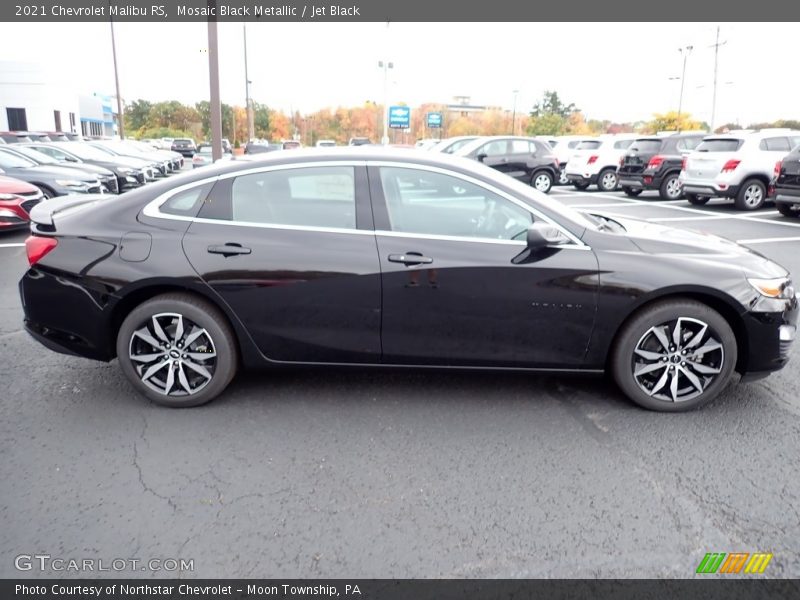 Mosaic Black Metallic / Jet Black 2021 Chevrolet Malibu RS